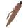 Kitchen knife with handle from horn, 17 cm incl. sheath