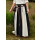 Medieval Skirt, wide flare, black/natural, size L