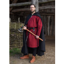 Medieval Braided Tunic Albrecht, long-sleeved, wine red, Size XXL