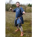 Medieval Braided Tunic Ailrik, short-sleeved, blue, Size M