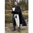 Medieval Tabard / Surcoat Eckhart, Mi-Parti, natural-coloured/black, size S/L