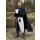 Medieval Tabard / Surcoat Eckhart, Mi-Parti, natural-coloured/black, size XL/XXL