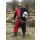 Medieval Tabard / Surcoat Eckhart, Mi-Parti, black/red, size XL/XXL