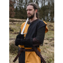 Medieval Tabard / Surcoat Eckhart, Mi-Parti, yellow/black, size XL/XXL