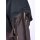 Medieval Tunic Bent with Detachable Sleeves, brown/black, size M