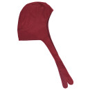 Medieval Coif with Lining, Unisex, Canvas, wine red