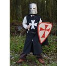 Hospitaller Tabard / Surcoat Alexander for Children, black/natural colored