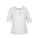 Medieval Blouse Birga, 3/4 Sleeves, white, size XXL