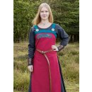 Viking Apron Dress Hilja with Embroidery, red