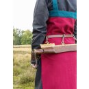 Viking Apron Dress Hilja with Embroidery, red