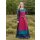 Viking Apron Dress Hilja with Embroidery, red