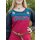 Viking Apron Dress Hilja with Embroidery, red