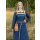 Viking Apron Dress Hilja with Embroidery, blue