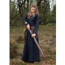 Simple Medieval Dress Afra, Canvas, dark blue