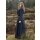 Simple Medieval Dress Afra, Canvas, dark blue