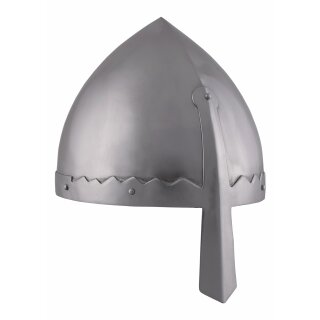 Norman Nasal Helmet, 1.6 mm steel, with leather liner and chin strap