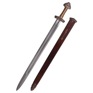 Dybäck Viking Sword with Scabbard, Tempered Carbon Steel Blade