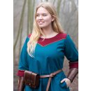 Medieval Dress Gesine, Canvas, teal blue