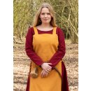 Viking Apron Dress, Overdress Tinna, mustard yellow, size L/XL