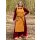 Viking Apron Dress, Overdress Tinna, mustard yellow, size L/XL