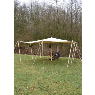 Awning / Tarpaulin with Loops, extra strong, 450 gsm, natural-coloured