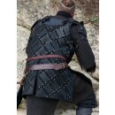 Woodsman LARP Armour, Suede Leather, Black