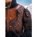 Woodsman LARP Armour, Suede Leather, Brown