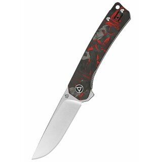 Osprey, 14C28N Satin blade, shredded CF overlay G10 handle