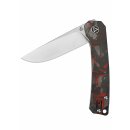 Osprey, 14C28N Satin blade, shredded CF overlay G10 handle