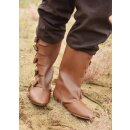 Early Medieval Viking Boots with Toggles, brown