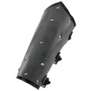 Leather Bracers with Rivets and Suede Underlayer, Pair, various colours