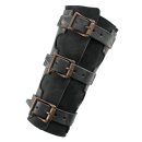 Leather Bracers with Rivets and Suede Underlayer, Pair, various colours