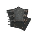 Leather Bracers with Rivets and Suede Underlayer, Pair, various colours