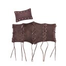 Leather Underbust Bodice with Lacing, brown