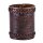 Dice Shaker, Leather with Embossed Thorshammer, brown